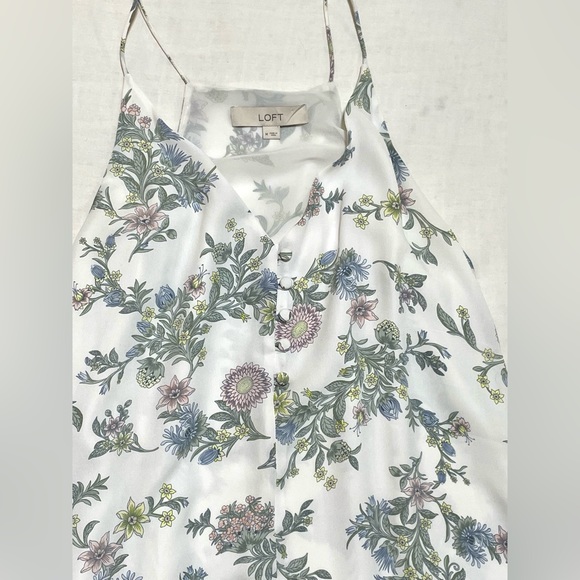 LOFT Ann Taylor Flowy Floral Tunic Tank size M - Picture 11 of 12